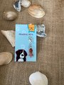 Red Agate healing gemstone beach pet collar charm. Agate is said to help with communication, balance, and is calming.