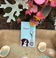Rose Quartz healing gemstone pet collar charm.  Helps pet with love,and companionship. Ideal for rescues, and sick or injured animals.