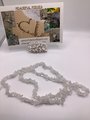 Natural clear quartz healing gemstone crystal necklace, gemstone necklace, unique gift
