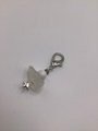Healing clear quartz and howlite gemstone pet charm,amulet,collar charm