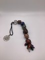 Crystal gemstone car protection hanger,rear view mirror accessory,crystal car charm, car accessory, all with a chosen charm.