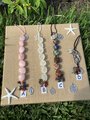 Crystal gemstone car protection hanger,rear view mirror accessory,crystal car charm, car accessory, all with a chosen charm.
