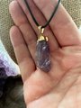 Crystal Necklace: Healing Amethyst Pendant for Energy and Balance, Natural Gemstone Jewelry, Unique Gift Idea
