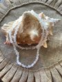 Natural clear quartz healing gemstone crystal necklace, gemstone necklace, unique gift
