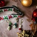 Gemstone Charm - Christmas Pet Collar with Healing Charms, Purse Charm & Zipper Pull - Unique Holiday Gift for Pet Lovers