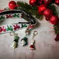 Gemstone Charm - Christmas Pet Collar with Healing Charms, Purse Charm & Zipper Pull - Unique Holiday Gift for Pet Lovers