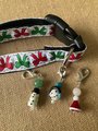 Gemstone Charm - Christmas Pet Collar with Healing Charms, Purse Charm & Zipper Pull - Unique Holiday Gift for Pet Lovers