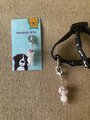 Healing Crystal Pet Charm - Crystal pet jewelry-Rose Quartz Dog Collar Jewelry - Handmade Holistic Protection for Pets & Purses