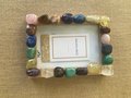 Natural Gemstone Picture Frame - Healing Crystal Decor - Boho Chic Frame for Photos - Unique Handmade Gift