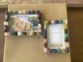 Natural Gemstone Picture Frame - Healing Crystal Decor - Boho Chic Frame for Photos - Unique Handmade Gift