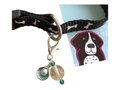 Pet Charm for Collar - Healing Clear Quartz & Shell Pearl Charm, Crystal Pet Accessories, Purse Pull, Unique Pet Gifts