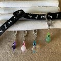 Pet Protection Charm, Evil Eye and Healing gemstones for pet safety ,  Purse charm.