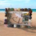 Natural Gemstone Picture Frame - Healing Crystal Decor - Boho Chic Frame for Photos - Unique Handmade Gift