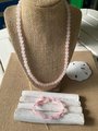 Rose Quartz Healing Jewelry set - Beaded Gemstone Jewelry for Love, Energy , Protection