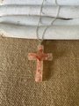 Himalayan Salt Healing Cross Necklace | Protection Jewelry Pendant for Mindful Living & Wellness