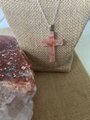 Himalayan Salt Healing Cross Necklace | Protection Jewelry Pendant for Mindful Living & Wellness