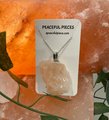 Himalayan Salt Protection Necklace Pendant, Natural Crystal Healing Jewelry, Energy Balancing Gift for Wellness & Spirituality