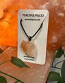 Himalayan Salt Protection Necklace Pendant, Natural Crystal Healing Jewelry, Energy Balancing Gift for Wellness & Spirituality