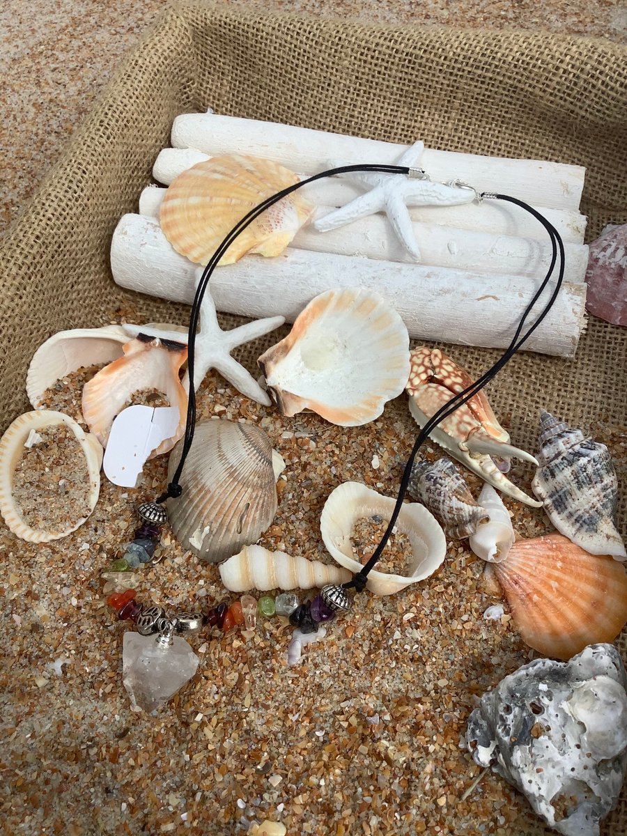 Chakra Apophyllite healing gemstone necklace