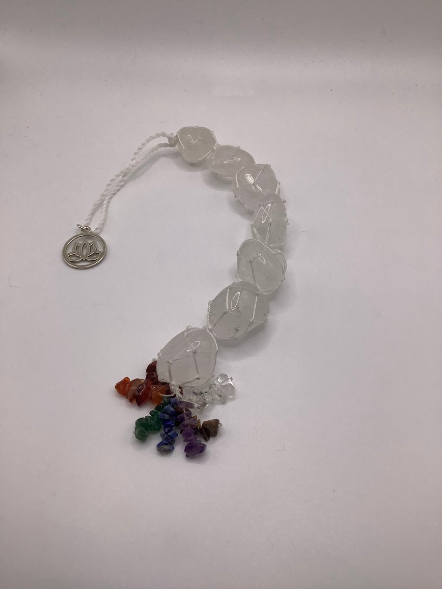 Crystal gemstone car protection hanger,rear view mirror accessory,crystal car charm, car accessory, all with a chosen charm.