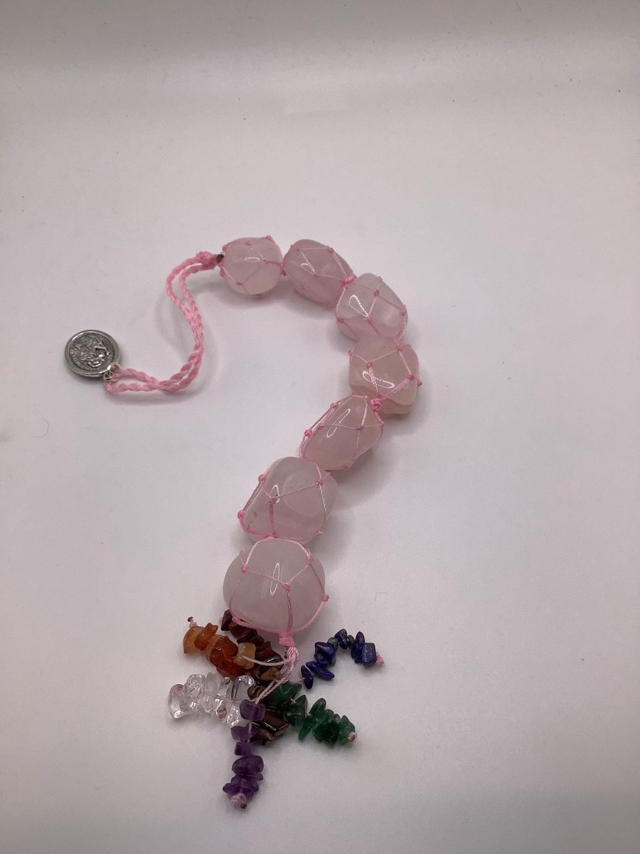 Crystal gemstone car protection hanger,rear view mirror accessory,crystal car charm, car accessory, all with a chosen charm.