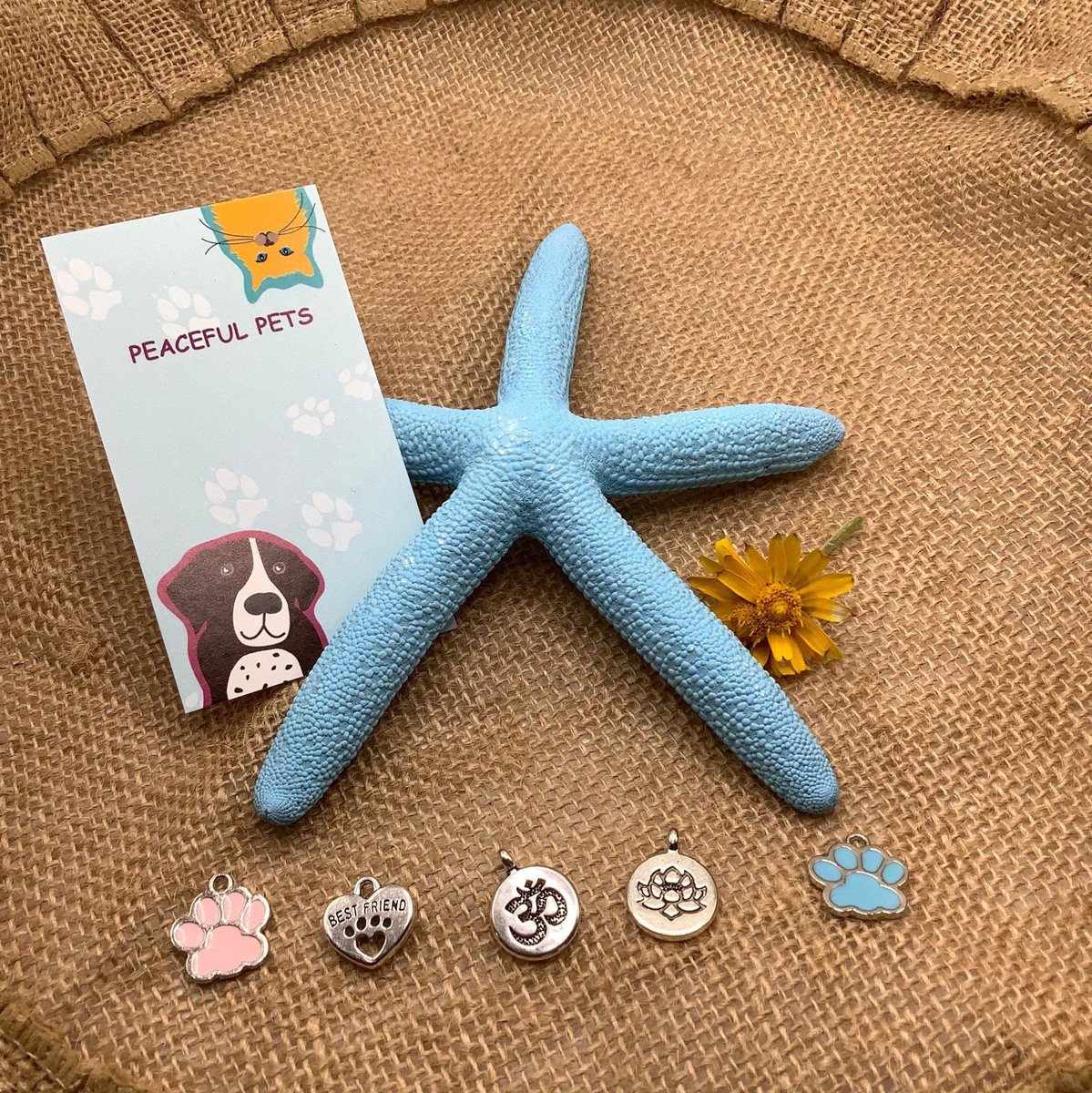 Healing crystal gemstone pet charm, collar charm, pet amulet, protection pet charm. Purse charm, crystals for dogs, cats, zipper pull.
