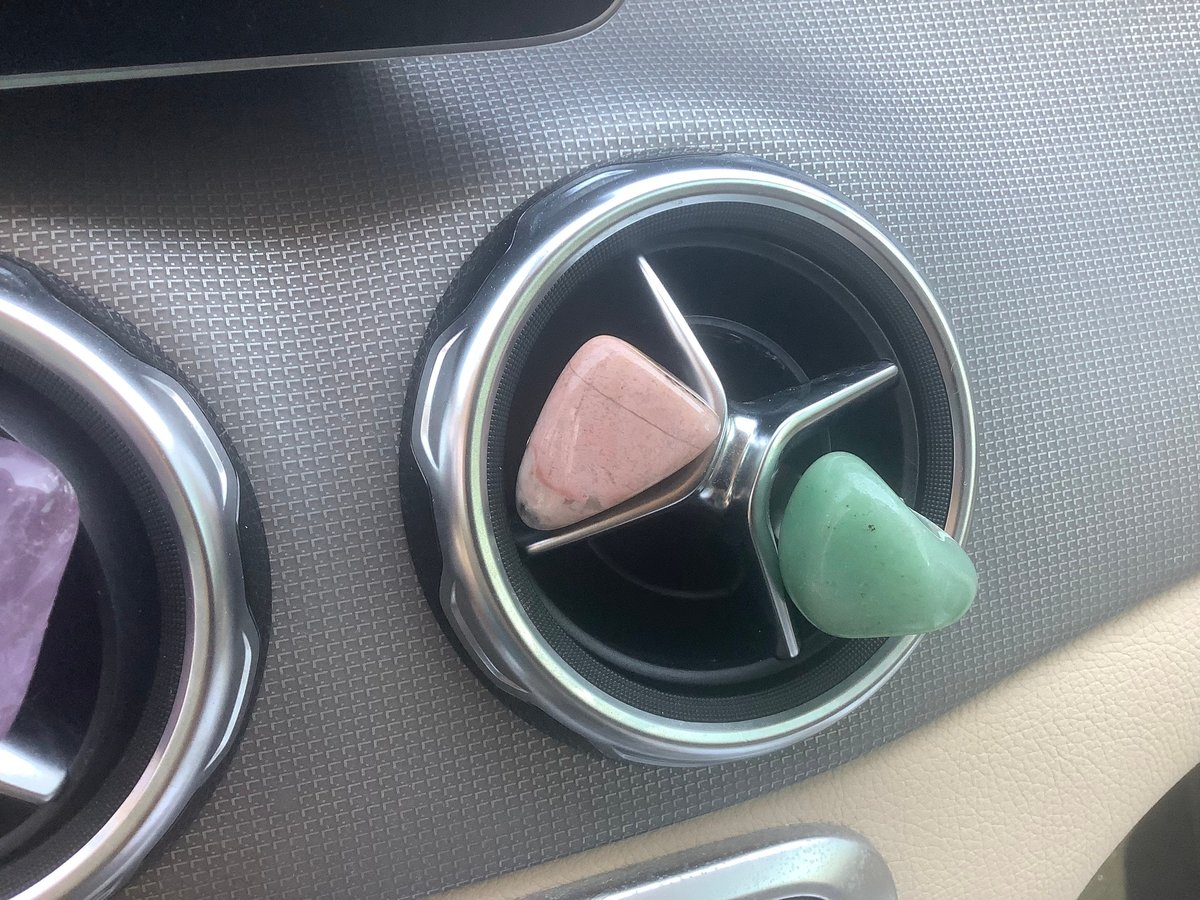 Crystal car protection stones, crystal car vent clips,air vent crystals,crystal gemstone car accessory. Gemstone car air vent charm.