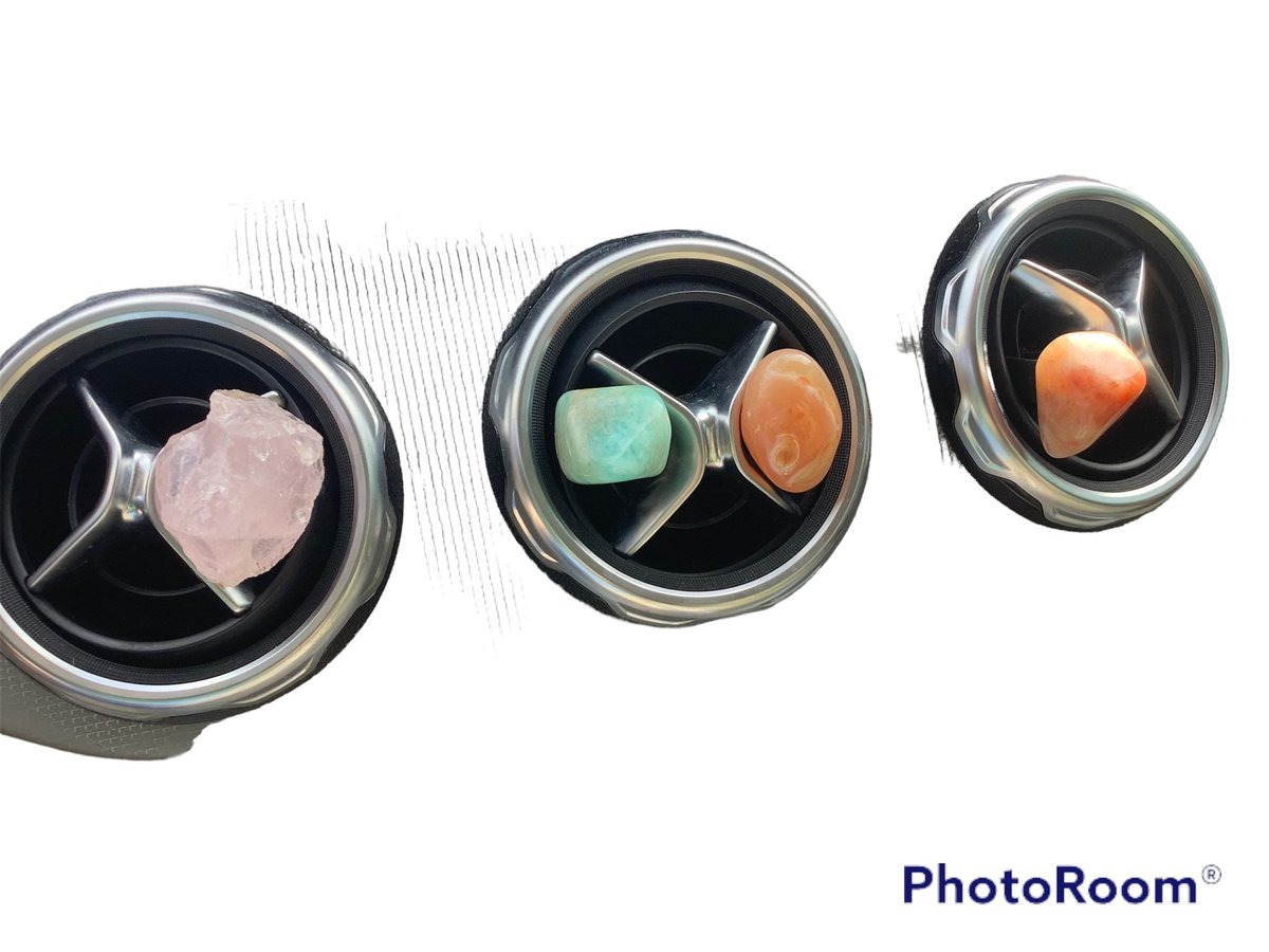Crystal Car Protection Stones - Gemstone Air Vent Charm - Car Vent Clips - Crystal Gemstone Car Accessory