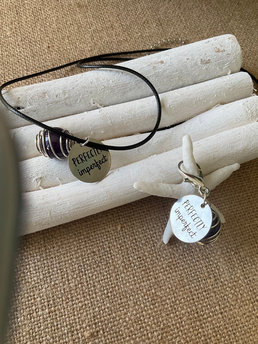 Matching Pet and Owner Collar Jewelry Set - Crystal Charm & Necklace - Perfect Pet and Owner Matching Jewelry Gift