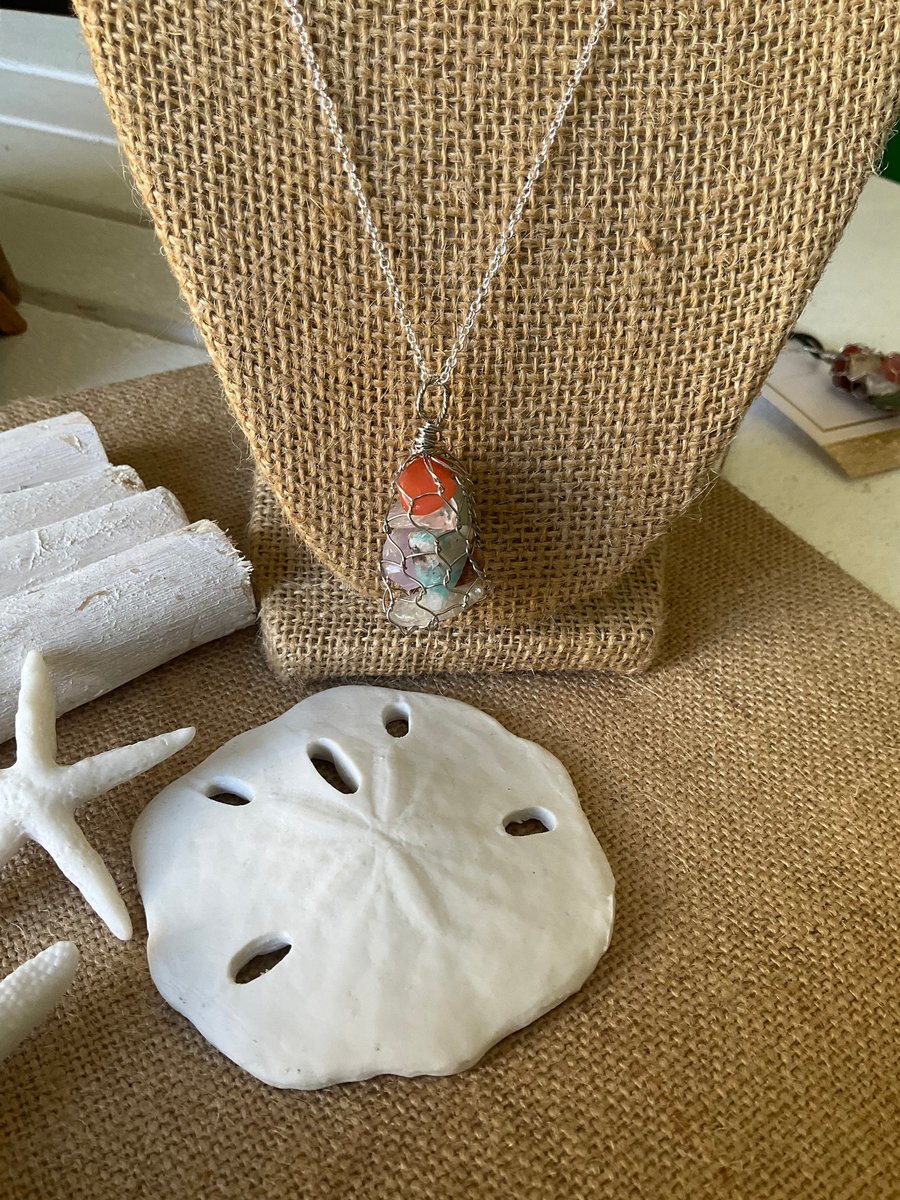 Chakra Healing Gemstone Necklace - Mixed Crystal Chip Pendant - Balancing & Holistic Jewelry Gift
