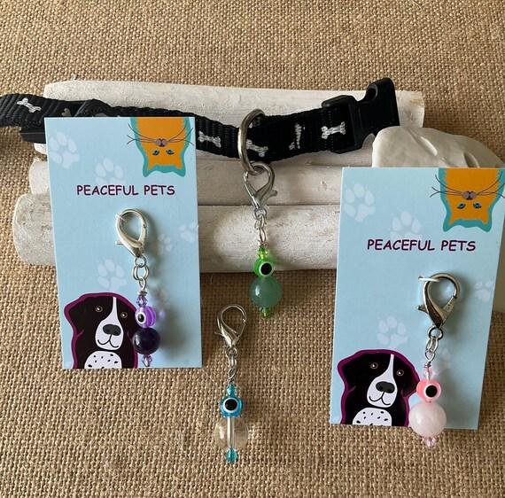 Pet Protection Charm, Evil Eye and Healing gemstones for pet safety ,  Purse charm.