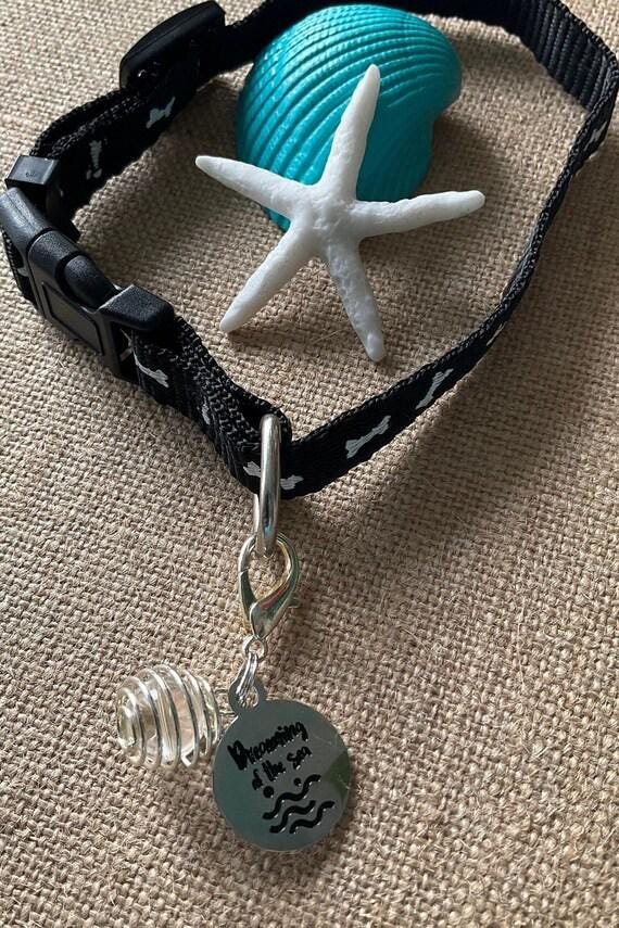Pet Collar Charm - Clear Quartz Healing Gemstone Collar Accessory, Crystal Pet Jewelry, Unique Charm for Dogs & Cats