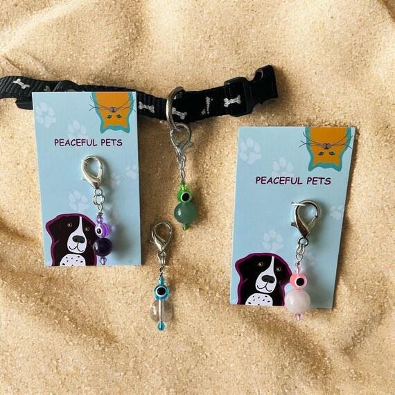 Pet Protection Charm, Evil Eye and Healing gemstones for pet safety ,  Purse charm.