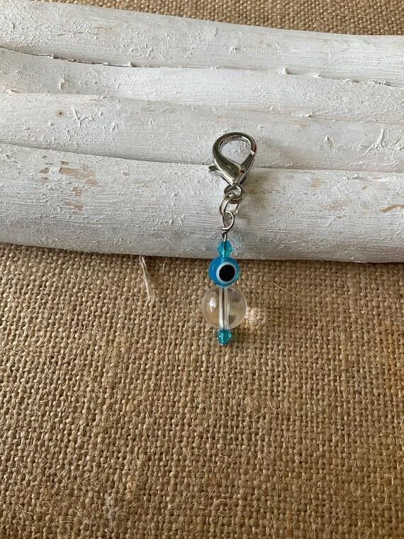 Pet Protection Charm, Evil Eye and Healing gemstones for pet safety ,  Purse charm.