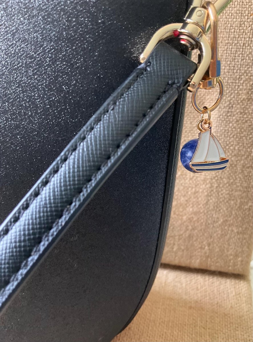 Nautical Pet Charm| Gemstone Pet Collar Charm with Nautical Vibes| Unique Gift for Dogs and Cats| Purse Accessory