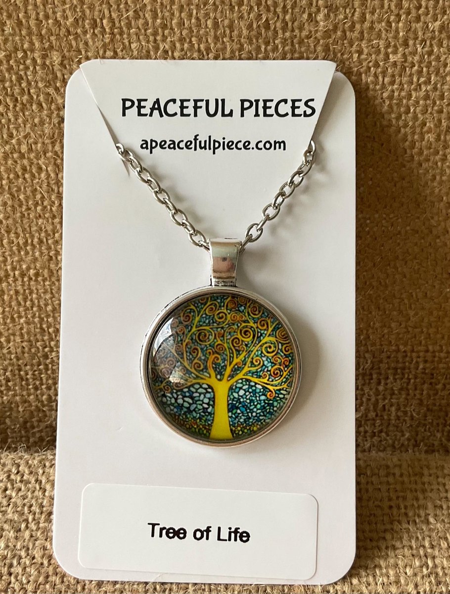 Tree of Life Pendant Necklace, Bohemian Calming Jewelry, Spiritual Gift for Women, Interconnectedness of Life,
