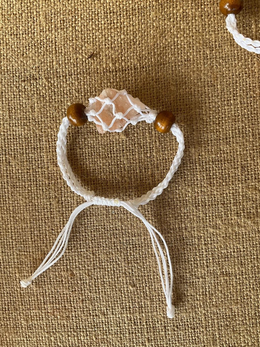 Himalayan Salt Woven Bracelet/Anklet.