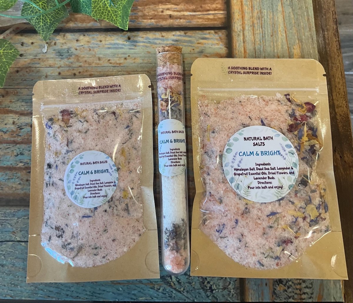 Natural Himalayan Bath Salts with Rose Quartz Surprise | Healing Dead Sea & Mineral Spa Soak,