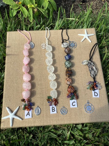 Crystal gemstone car protection hanger,rear view mirror accessory,crystal car charm, car accessory, all with a chosen charm.