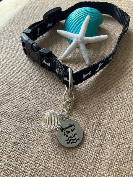 Pet Collar Charm - Clear Quartz Healing Gemstone Collar Accessory, Crystal Pet Jewelry, Unique Charm for Dogs & Cats